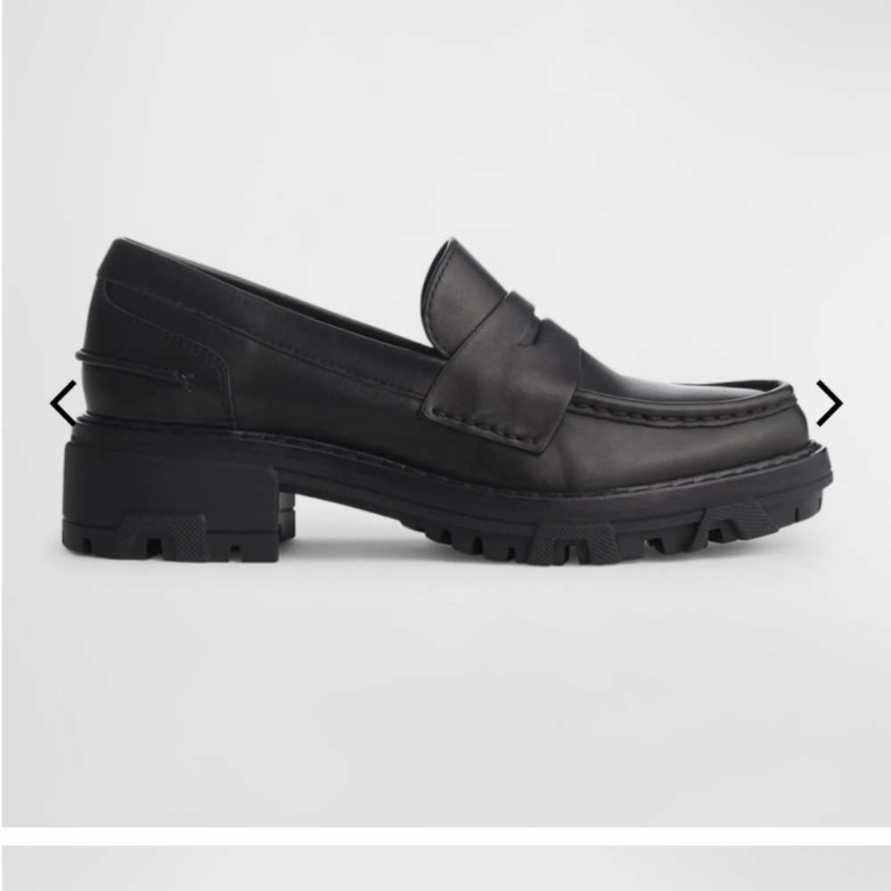 NWT Rag & Bone Shiloh Casual Leather Penny Loafers BLACK NEW 41 11 Spring